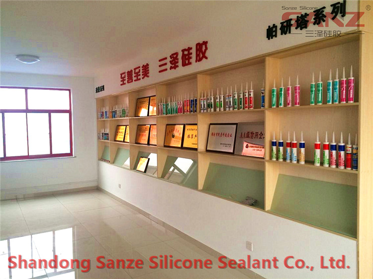 Sanze silicone sealant sample room and meeting room