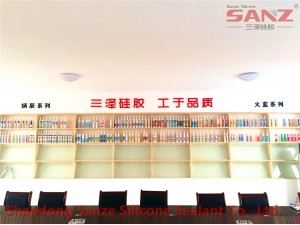 Sanze silicone sealant sample room and meeting room